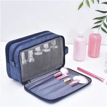 Sac de toilette de voyage de séparation sec et humide